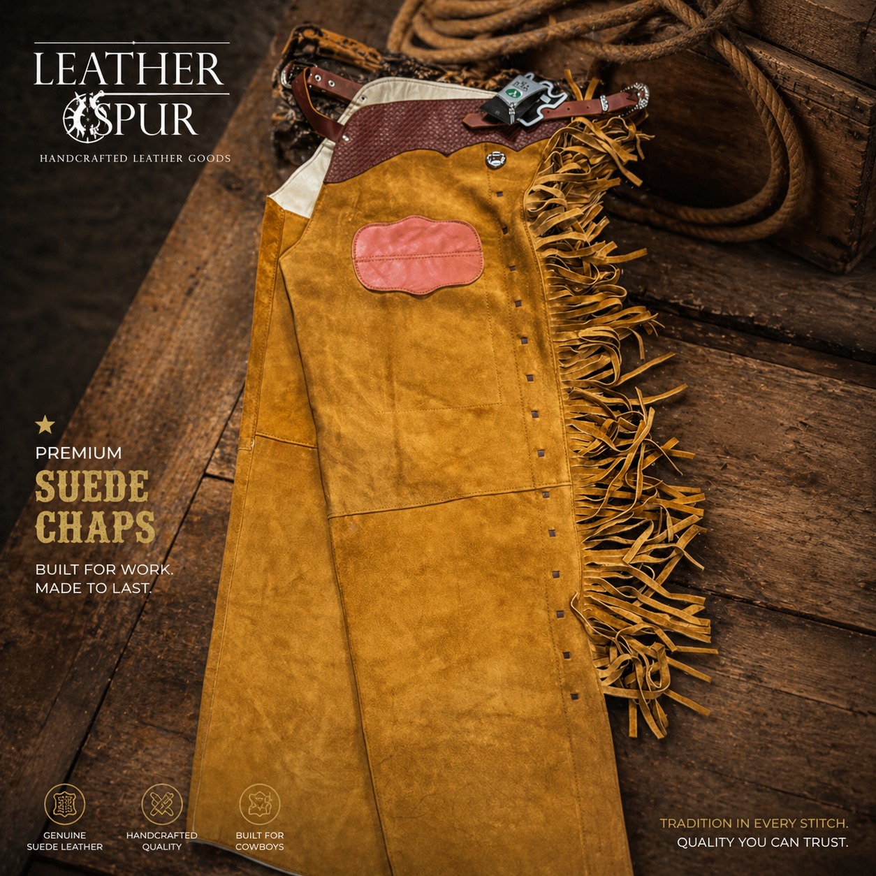 Men’s Premium Leather Chaps