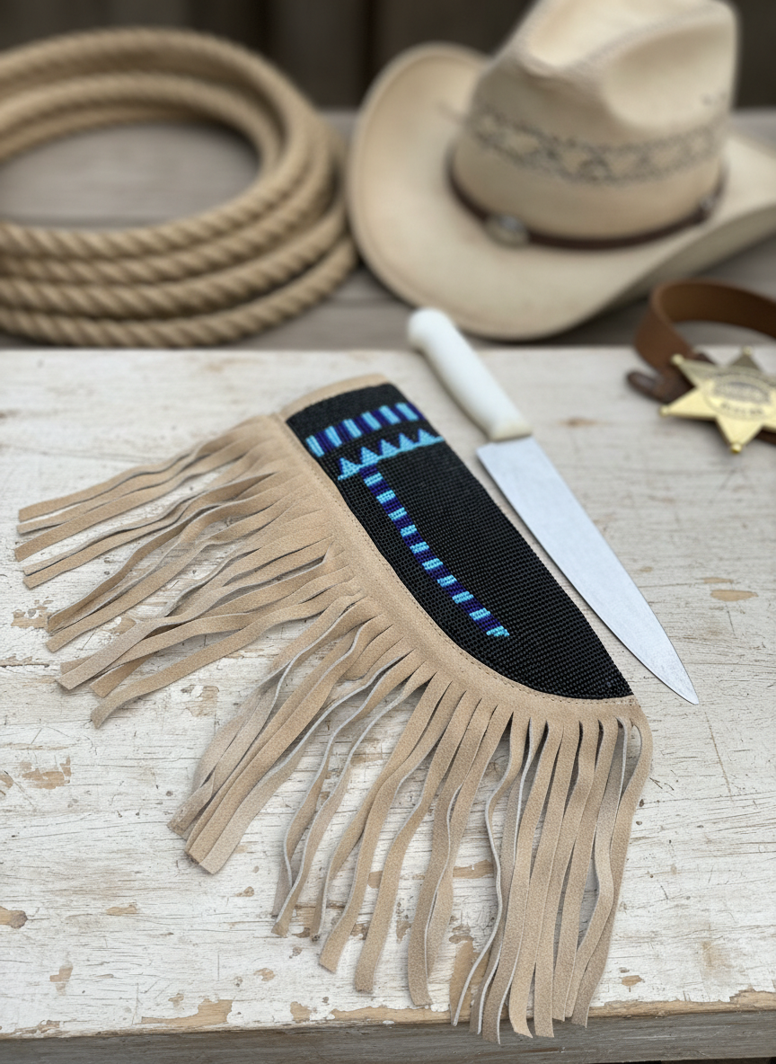 White Leather Knife sheath