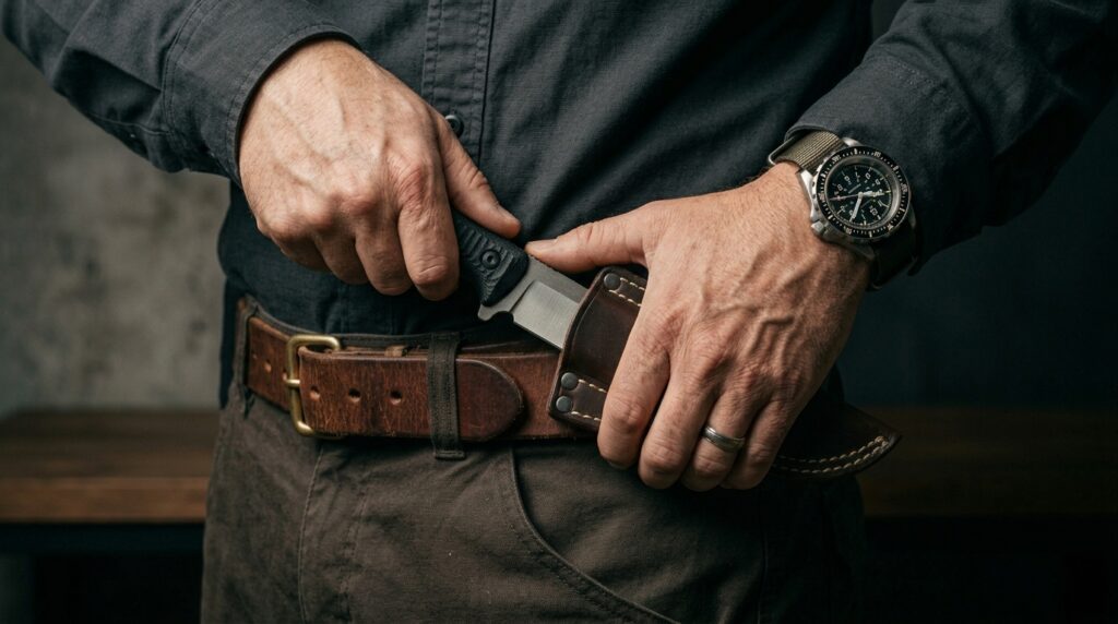 fixed blade knife sheath