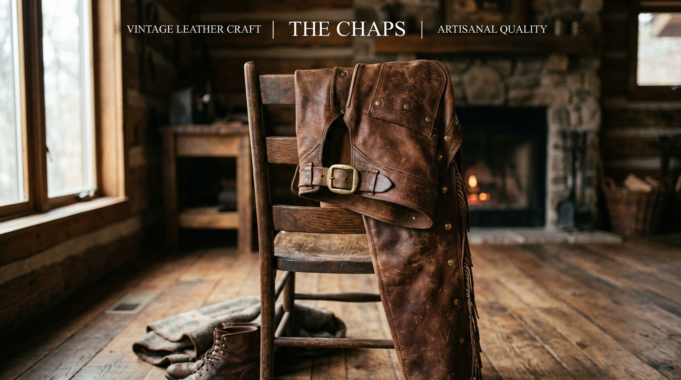 vintage leather chaps