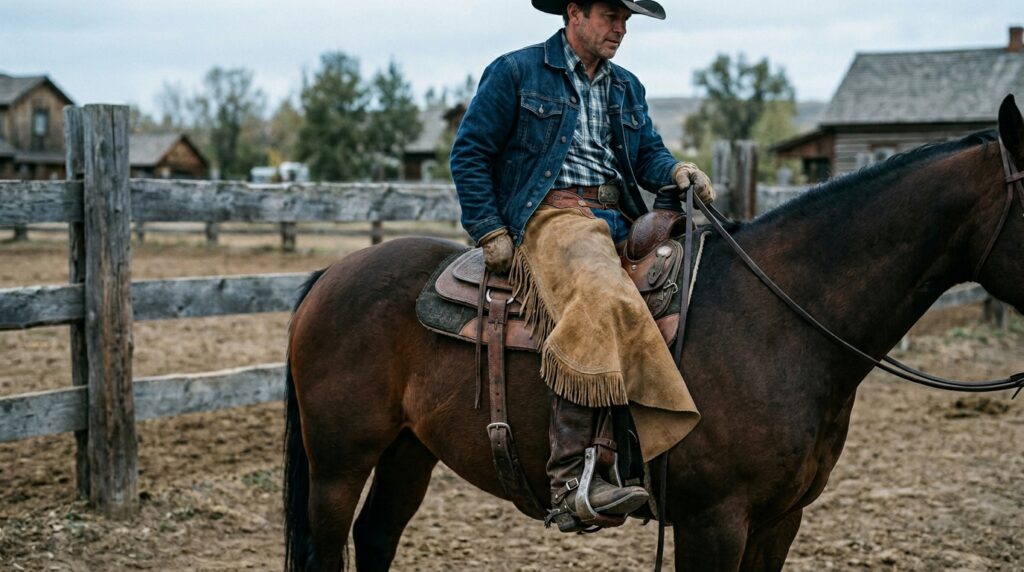 leather rodeo chaps​