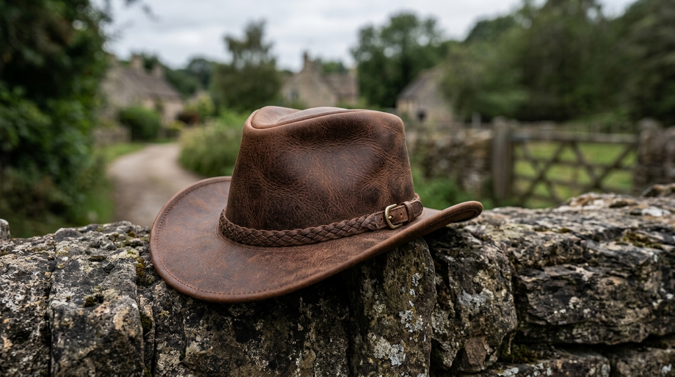 mens leather cowboy hats​