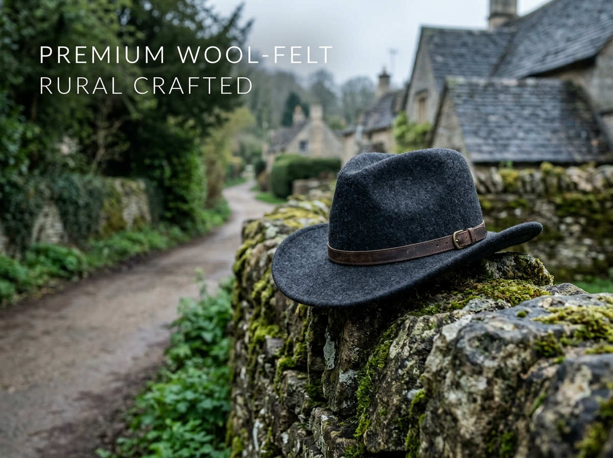 short brim cowboy hat​