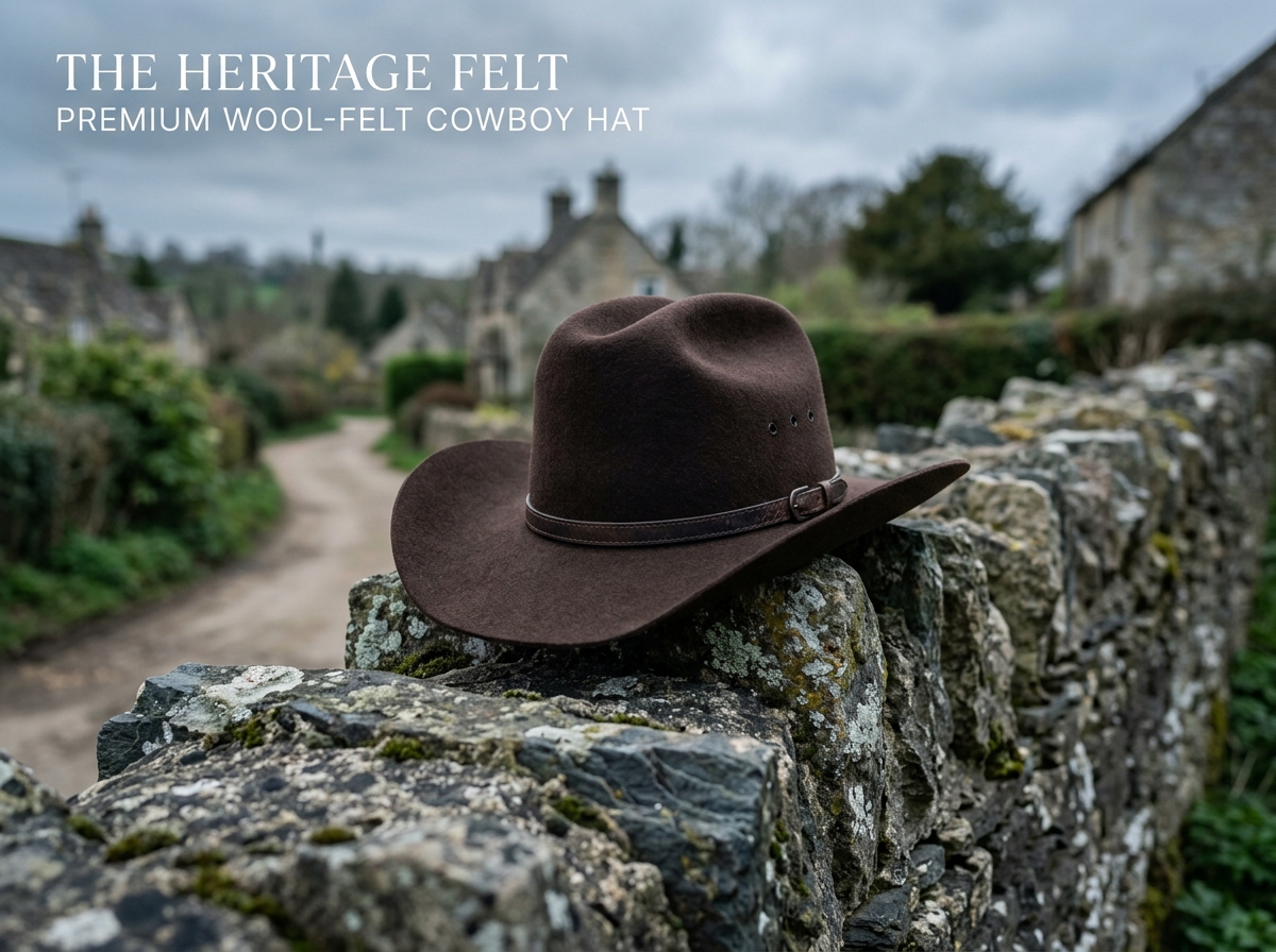 Brown Cowboy Hat Headwear: Traditional Utility and Trail Defense