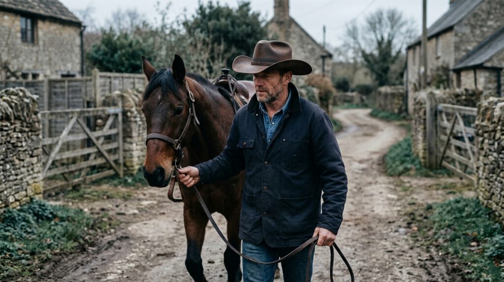 mens leather cowboy hats