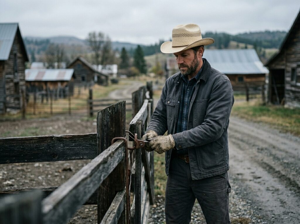 short brim cowboy hat​