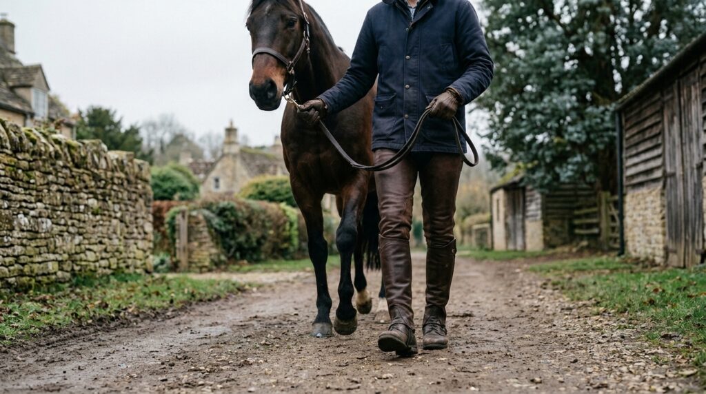 equestrian leather chaps