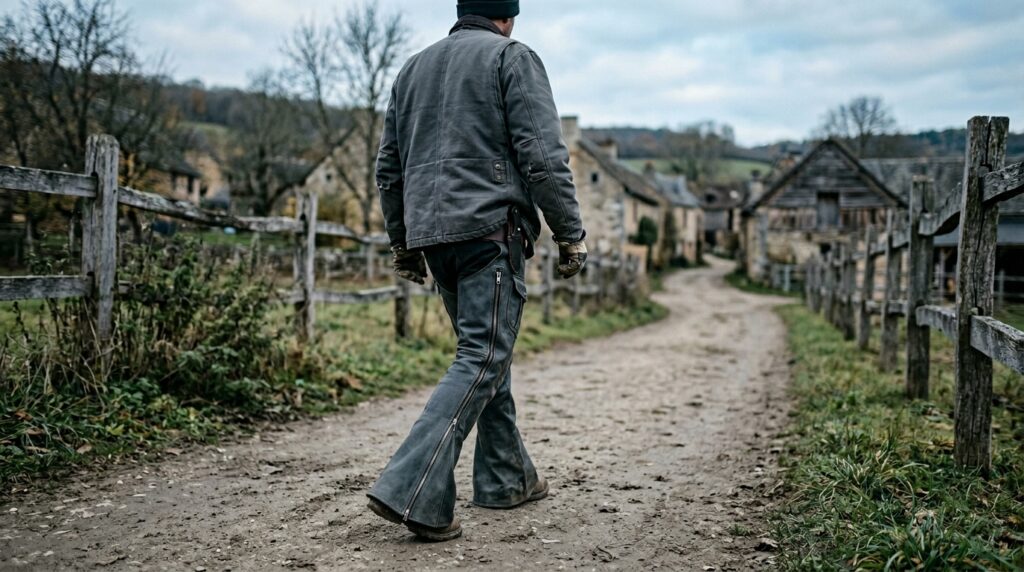 leather cowboy shotgun chaps