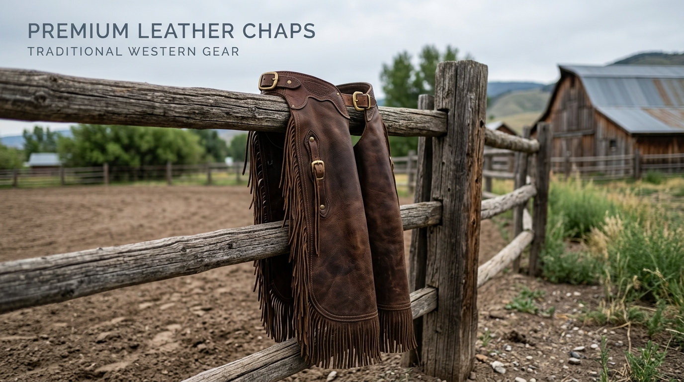 women's leather chaps wester