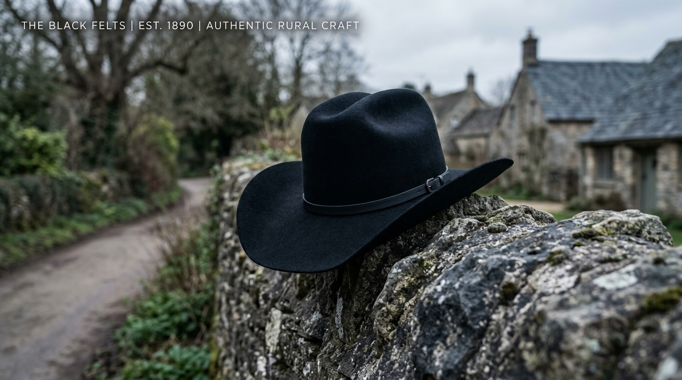 black western cowboy hat​