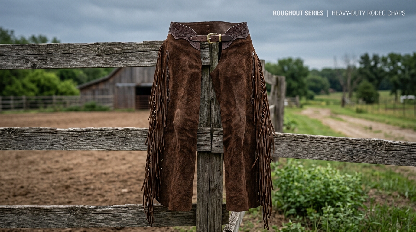 leather rodeo chaps