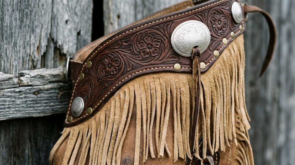 leather rodeo chaps
